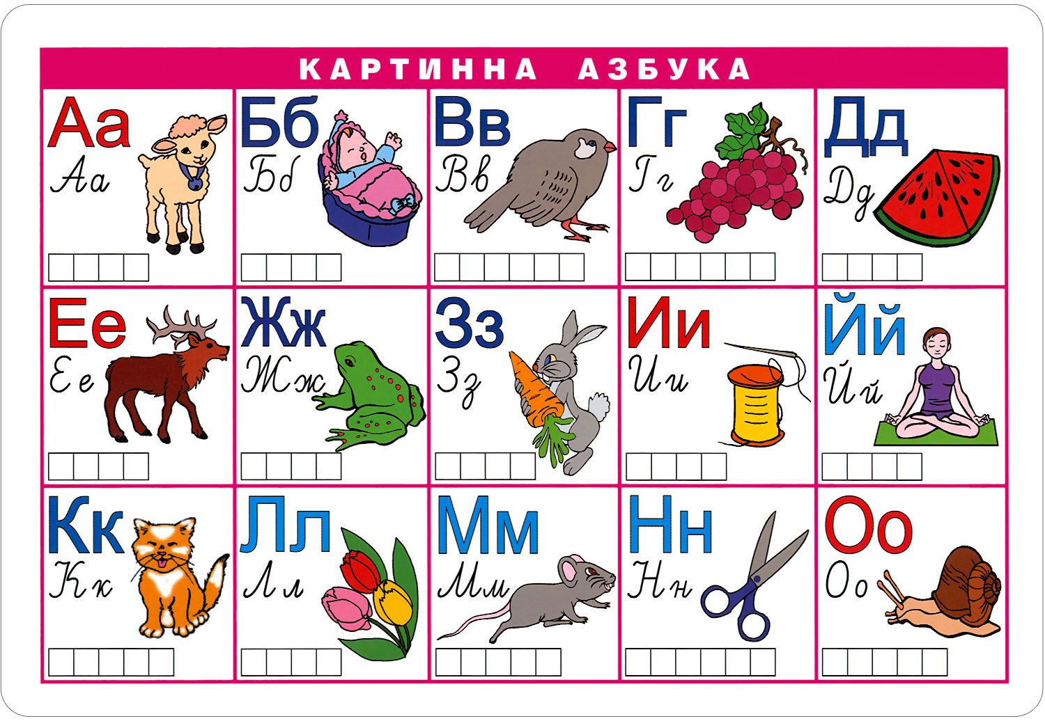 Учебна таблица: Картинна азбука - store.bg