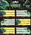 Етикети за тетрадки - T-Rex - 18 броя - продукт