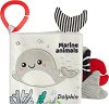 Мека книжка Sensillo Dolphin - От серията Black & White - играчка