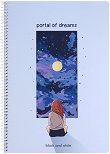 Тетрадка със спирала с широки редове Portal of dreams - Формат B5 с теми с 80 или 105 листа - тетрадка