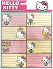 Етикети за тетрадки Hello Kitty - 16 броя - продукт