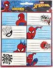 Етикети за тетрадки Spiderman - 16 броя - продукт