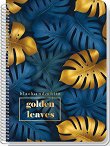 Тетрадка със спирала с широки редове Golden Leaves - Формат А4 с теми с 80 или 105 листа - тетрадка