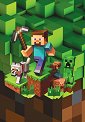 Тетрадка с широки редове Minecraft - Формат A5 с 40 листа - тетрадка