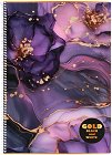 Тетрадка със спирала с широки редове Gold - Формат А4 с теми с 80, 105 или 140 листа - тетрадка