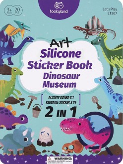    -       : Dinosaur Museum - Silicone Sticker Book -  
