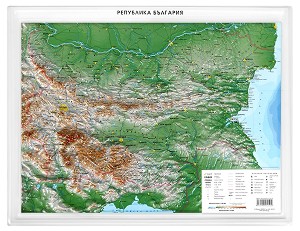 Релефна карта на България - M 1:1 100 000 - карта