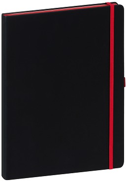 Black Collection: Тефтер с ластик - 19.4 x 25.3 cm - продукт
