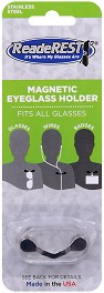 Магнитен клипс - Инокс - Държач за очила за прикрепване към дрехата - продукт