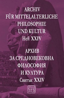 Archiv fur mittelalterliche Philosophie und Kultur - Heft XXIV :       -  XXIV - 