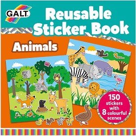 Galt:  -       : Animals - reusable sticker book -  