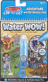 Книжка за оцветяване с вода - Приключения - детска книга