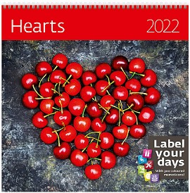 Стенен календар - Hearts 2022 - календар