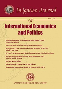 Bulgarian Journal of International Economics and Politics - Issue 1 / 2021 - 