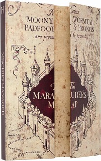 Ученическа тетрадка - The Marauder's Map : Формат A5 с широки редове - 80 листа - тетрадка