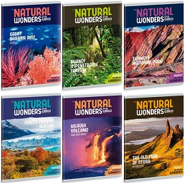 Ученическа тетрадка - Natural Wonders : Формат A5 с широки редове - 40 листа - тетрадка
