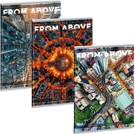 Ученическа тетрадка - Cities from above : Формат A4 с широки редове - 40 листа - тетрадка