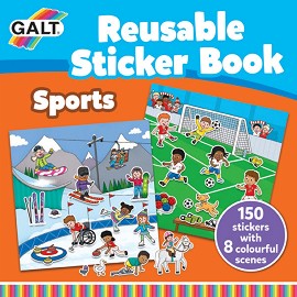 Galt:  -       : Sports - Reusable Sticker Book -  