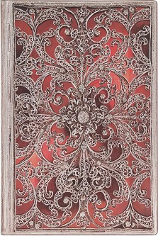  Paperblanks Garnet - 9.5 x 14 cm   Silver Filigree - 