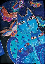  Paperblanks Blue Cats and Butterflies - 