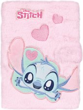 Тетрадка с плюшени корици - Stitch Fluffy Формат A5 -